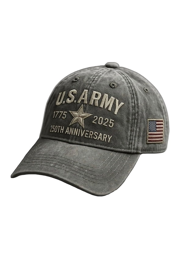 Corps 250th Anniversary Men's Baseball Cap 250th Anniversary Washed Cap Retro Corps Veteran Hat A4-Patriotic Caps 250 Year American Anniversary Hat