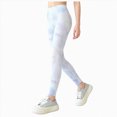 thumbnail image 1 of NIEWTR Cute Printed Girls Stretch Ankle Leggings Ankle Length Girl’s Athletic Leggings with Pockets Kids Teen Dance Yoga Workout Running Pants(B-Blue,3-4 Years), 1 of 6
