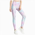 thumbnail image 1 of NIEWTR Cute Printed Girls Stretch Ankle Leggings Ankle Length Girl’s Athletic Leggings with Pockets Kids Teen Dance Yoga Workout Running Pants(B-Light Purple,9-10 Years), 1 of 6