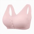 thumbnail image 1 of NIEWTR Front Closure Bras for Women Full Coverage No Underwire Seniors Soft Comfortable Support Push Up Bralettes(Pink,L), 1 of 9