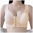 thumbnail image 1 of NIEWTR Front Closure Bras for Women No Underwire Comfortable Full Coverage Front Closure Bralettes Wireless Wirefree Everyday Bras(Pink,XL), 1 of 9