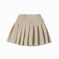 thumbnail image 1 of NIEWTR Girl Skirts Pleated Skirt Tennis Golf Skorts with Lining Shorts Athletic Pleated Skirtsfor Girl 3-14 Years(A01-Khaki,2-4 Years), 1 of 8