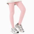 thumbnail image 1 of NIEWTR Girls Athletic Leggings Kids Dance Running Yoga Pants Workout Dance Tights Girls' Black Athletic Leggings with Pockets White Ankle Length Yoga Pants for Kids(A-Red,6-7 Years), 1 of 6