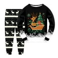 thumbnail image 1 of NIEWTR Girls Boys Christmas Pajamas Toddler Boy Kids Holiday Pajamas Set Santa PJS Winter Sleepwear Children Clothes Xmas Set (7-8 Years,Black), 1 of 4