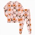 thumbnail image 1 of NIEWTR Girls Boys Halloween Pajamas 2 Piece Graphic Long Sleeve Long Pants Pajama Set Kids Cute Pj Soft Holiday Sleepwear, 1 of 6