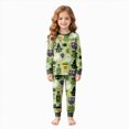 thumbnail image 1 of NIEWTR Girls Boys Halloween Pajamas Boys Pjs Set Funny Graphic Print Long Sleeve and Pants Jammies 2 Piece Boys Sleepwear Lounge Clothe Kids Fall Outfits, 1 of 9