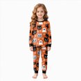 thumbnail image 1 of NIEWTR Girls Boys Halloween Pajamas Boys Pjs Set Funny Graphic Print Long Sleeve and Pants Jammies 2 Piece Boys Sleepwear Lounge Clothe Kids Fall Outfits, 1 of 9