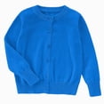 thumbnail image 1 of NIEWTR Girls' Cardigans Sweater School Uniforms Cotton Long Sleeve Lightweight Outerwear 2t 3t 4t 5t 6t 7t Kids Clothes(A-Blue,15-16 Years), 1 of 5
