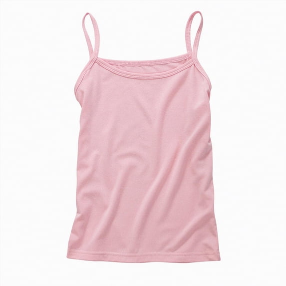 NIEWTR Girls' Casual Print Sleeveless Tank Tops Breathable Soft Comfortable Undershirts(Pink,7-8 Years)