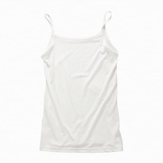 NIEWTR Girls' Casual Print Sleeveless Tank Tops Breathable Soft Comfortable Undershirts(White,7-8 Years)
