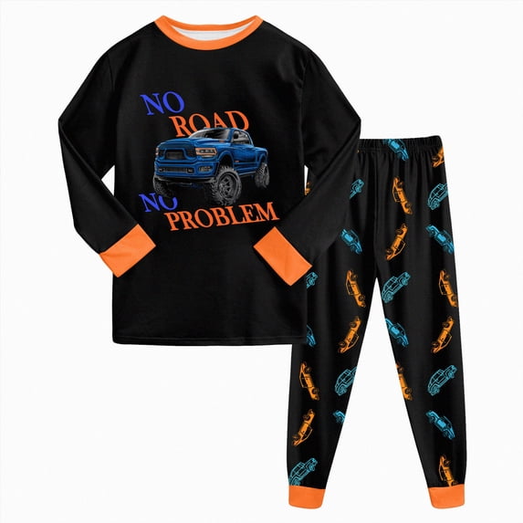 NIEWTR Girls Clothes Sweatsuits for Boys Fall Winter Outfits Cotton Cute Printed Long Sleeve Top & Jogger Pants 2 Piece Set