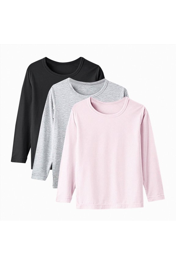 Girls Crew Neck Sweatshirts 2t 3t 4t 5t 6t 7t Toddler Pleated Long Sleeve Shirts Soft Casual Pullover Tops Fall Winter Clothes (A-H,2-3 Years)