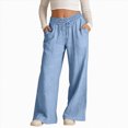 thumbnail image 1 of NIEWTR Girls Fleece Athletic Sweatpants Kids Active Jogger Pants Running Jogging Pants with Pockets Drawstring 2T 3T 4T 5T 6T 7T 8T 9T Children(A-Light Blue,7-8 Years), 1 of 4