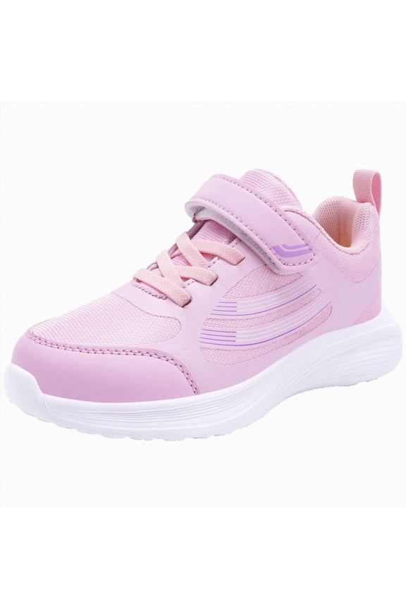Kids Sparkle Sequins High Top Casual Adjustable Strap Canvas Shoes Girls and Boys Glitter Sneakers Breathable Walking Shoes (Pink,13)