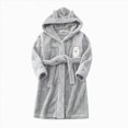 thumbnail image 1 of NIEWTR Girls Soft Fleece Robes Plush Hooded Bathrobes Sleepwear For Kids 2-16 Years Long Sleeve Loungwear 3T 4T 5T 6T(7-8 Years), 1 of 3