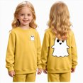 thumbnail image 1 of NIEWTR Halloween Shirt for Toddler Boy Girl Pumpkin Ghost Face Crewneck Short Sleeve Tshirt for Kid Halloween Clothes Top(5-6 Years), 1 of 9