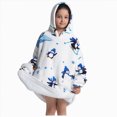 thumbnail image 1 of NIEWTR Hooded Plush Robe for Boys Girls Flannel Fluffy Winter PJ Robe With Pockets Soft Long Sleeve Plush Bathrobe(7-16 Years), 1 of 5