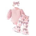thumbnail image 1 of NIEWTR Infant Baby Girl Autumn Winter Clothes Set 0 6 12 18 24 Months 2T 3T Beach Pants 2Pcs Fall Winter Outfits Newborn Girl Gift Set,3-6 Months, 1 of 7