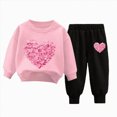 thumbnail image 1 of NIEWTR Kids 2 Piece Outfits Sets Girls and Girls Comfortable and Warm Clothes Set Cute Cartoon Print Long Sleeved Pants Casual Two Piece Set 2Y 3Y 4Y 5Y 6Y 7Y 8Y, 1 of 4