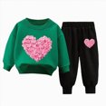 thumbnail image 1 of NIEWTR Kids 2 Piece Outfits Sets Girls and Girls Comfortable and Warm Clothes Set Cute Cartoon Print Long Sleeved Pants Casual Two Piece Set 2Y 3Y 4Y 5Y 6Y 7Y 8Y, 1 of 4