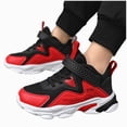 thumbnail image 1 of NIEWTR Kids Boys and Boys Athletic Slip-On Sneakers, Lightweight Running Shoes for Toddler, Little Kid, and Big Kid for Walking Running Gym and Fitness Training(Red,11.5), 1 of 9