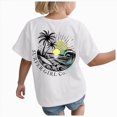 thumbnail image 1 of NIEWTR Kids Clothes Shirts for Girls Short Sleeve Crew Neck Cute Print Loose Summer Toddler Girls Tees,, 1 of 6