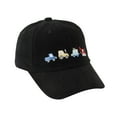 thumbnail image 1 of NIEWTR Kids Embroidered Baseball Caps Adjustable Boys Girls Dinosaur Trucker Cap Toddler Beach Sun Hats Kids Beach Hat，Black, 1 of 4