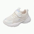 thumbnail image 1 of NIEWTR Kids Girls Sneakers Zipper Casual Shoes Jelly Sole Sports Shoes Lightweight Walking Shoes Breathable Running Shoes (White,11), 1 of 9