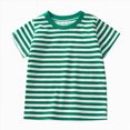 thumbnail image 1 of NIEWTR Kids Girls Summer Clothes Baby Girl Short Sleeve Tee Summer Clothes Toddler Tops Soft Casual Crewneck Play and Sport Shirts 2T 3T 4T(Green,6-12 Months), 1 of 7