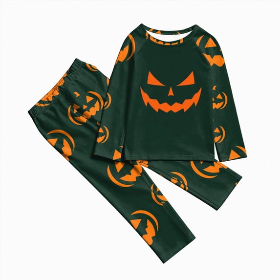 NIEWTR Kids Halloween Pyjamas Set For Family Halloween Pyjamas Halloween Pyjamas Long Sleeve Long Trousers Halloween Pyjamas Set