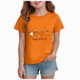 thumbnail image 1 of NIEWTR Kids Halloween T Shirts for Girls Pumpkin Ghost Short Sleeve Crew Neck Loose Fit Graphic Tees Toddler Clothes(2-3 Years), 1 of 7
