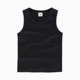 thumbnail image 1 of NIEWTR Kids Sleeveless Tank Tops Girls Crew Neck Cotton Undershirt Summer Casual Basic Shirts for Children 3-14T(A-Black,7-8 Years), 1 of 3