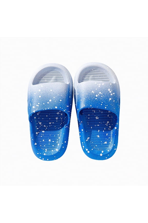 Toddler Boys Girls Cloud Slides丨All-day Comfort Sandals Slippers丨Non-Slip Open Toe Pillow Shoes丨Easy to Clean(Blue,7.5)