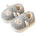thumbnail image 1 of NIEWTR Kids Slippers Full Wrapped Toddler Slippers Boys Girls Comfortable Winter House Shoes with Cute Cartoon Design Indoor Shoes(A-Grey,12), 1 of 9