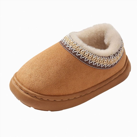 NIEWTR Kids Slippers Girls Boys Shoes Fuzzy Warm Kid's Cozy Footwear Comfortable Children Gift