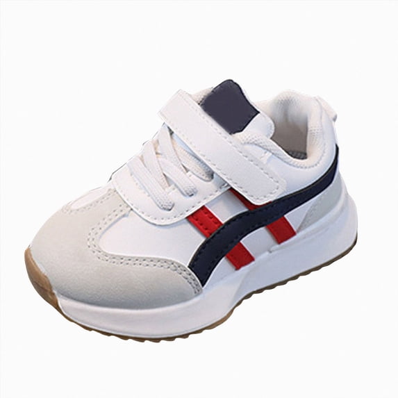 NIEWTR Kids Sneakers Lightweight Boys Girls Tennis Shoes | Breathable, Comfortable, Non Slip, Easy to Put On, Running, Walking, Gym, School, Daily Play, Toddler(A-White,7)