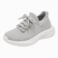 thumbnail image 1 of NIEWTR Kids Sneakers Lightweight Boys Girls Tennis Shoes | Breathable, Comfortable, Non Slip, Easy to Put On, Running, Walking, Gym, School, Daily Play, Toddler(A-Light Gray,2.5), 1 of 3