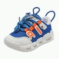 thumbnail image 1 of NIEWTR Kids Sneakers Lightweight Breathable Mesh Sports Running Shoes for Boys Girls Casual Shoes Breathable Walking Shoes (Blue,8.5), 1 of 5