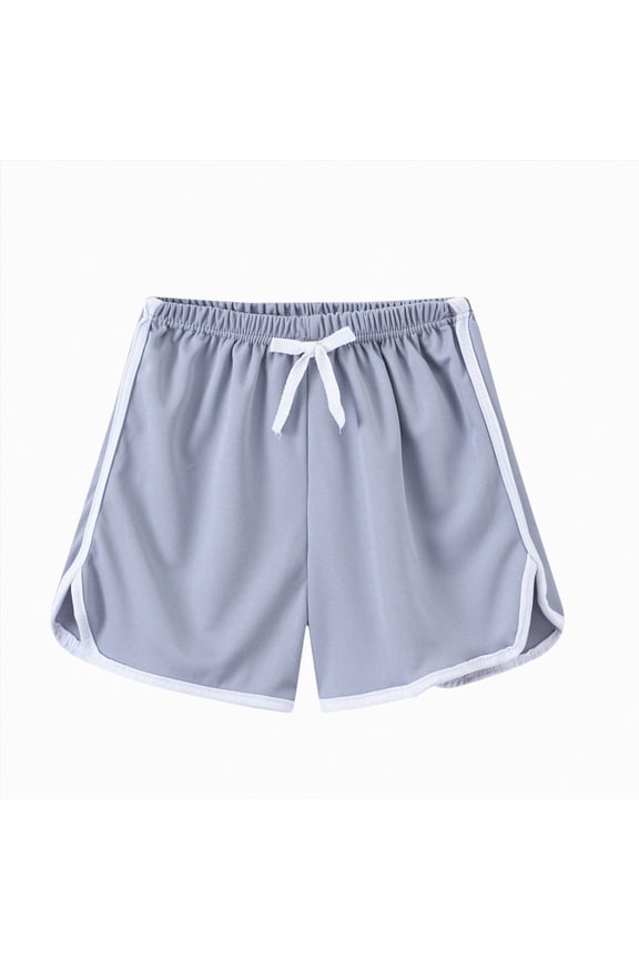 Kids Summer Clothes Girls Shorts with Pockets High Waisted Summer Elastic Waist Soft Home Play 0-24Monthes 2T 3T 4T 5T 6T(B-Grey,4 Year)