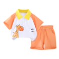 thumbnail image 1 of NIEWTR Kids Toddler Baby Boy GirlsShort Sleeve T Shirt Elastic Waistband Casual Elastic Shorts Set 2PCS Outfit Summer Pjs For 18-24 Months 2t 5t 6t Children's Day Gift 2PCS Set ,5-6 Years, 1 of 4