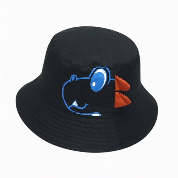 NIEWTR Kids Toddler Baby Boy Sun Hat Summer Bucket Hats with UPF 50+ UV Sun Protective Child Summer Beach Hats 0-5 Years(Black,One Size)