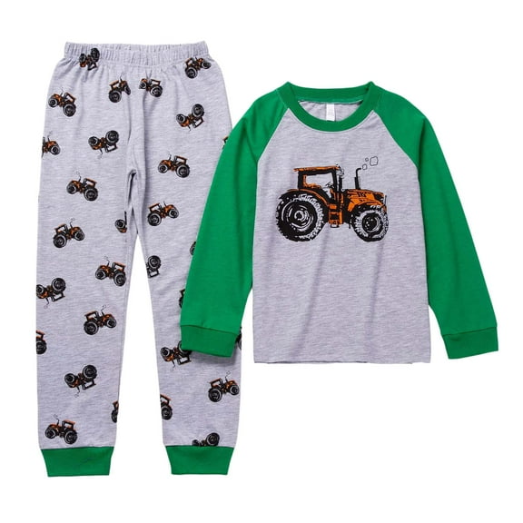 NIEWTR Kids & Toddler Girls Boys Pajamas 2 Piece Pjs Set Cotton Sleepwear Fall Winter Outfit Long sleeve Pjs Fall Winter Outfit Long sleeve Pjs(5-6 Years)