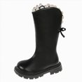thumbnail image 1 of NIEWTR Kids Western Boots for Boys Girls Embroidered Cowgirl Cowboy Boots Square Toe Mid Calf Riding Shoes Little Kid/Big Kid(A-Black,11), 1 of 7