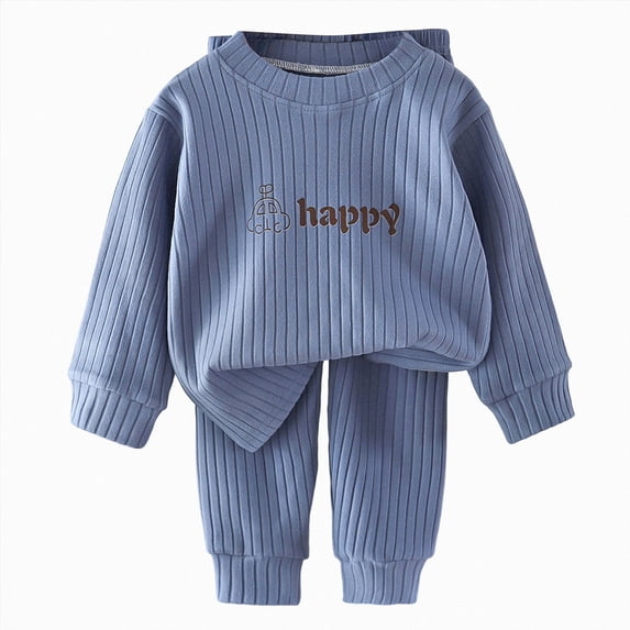 NIEWTR Kids Winter Two Piece Sets, Toddler Thermal Underwear Sets, Kids Warm Underwear Base Thermal Top and Pants Clothes Home Two Piece Sleep Set