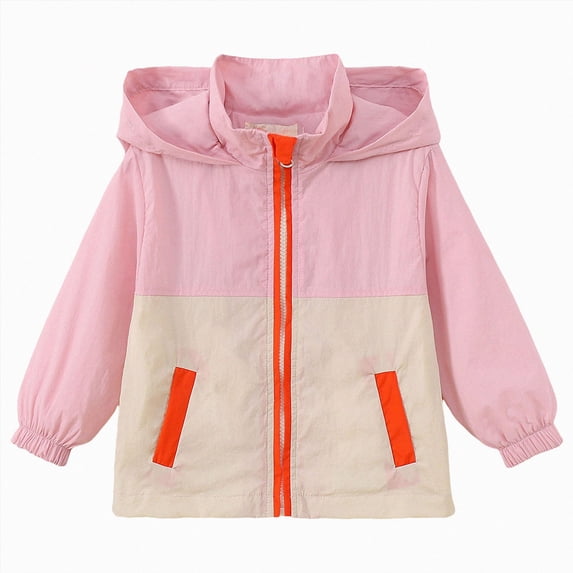 NIEWTR Kids Zipper Outwear Toddler Boys Girls Long Sleeve Jackets Printing Cartoon Hooded Outerwear Zipper Coats