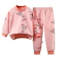 thumbnail image 1 of NIEWTR Little Boys Girls Child Pajamas Sets Cotton Toddler Pjs Sleepwear Pajamas 3 6 9 12 18 24 Months 2T 3T Loungewear Long sleeve Pjs(Multicolor,5-6 Years), 1 of 4