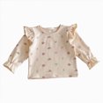 thumbnail image 1 of NIEWTR Little Girls Boys Long Sleeve T Shirt Kids Tunic Tops Crewneck Soft Solid Color Long Sleeve Casual Pullover Sweatshirt Fall Winter Sweatshirts Long sleeved T-shirt for 18-24 Months, 1 of 4