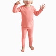 thumbnail image 1 of NIEWTR Little Girls Pajamas 2T 3T 4T 2Pcs Long Sleeve Crewneck Top and Elastic Waist Pants Set Snug Fit Sleepwear for Toddler Baby Girl Fall Winter Dailywear(A-Pink,7-8 Years), 1 of 5