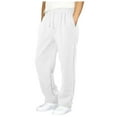 thumbnail image 1 of NIEWTR Men Joggers Casual Pants Hiking Outdoor Recreation Casual Pants Fitness Track Jogging Casual Pants Multi Pockets Sports Pants (M,Z02-White), 1 of 9