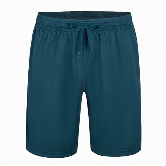 NIEWTR Men's Basketball Shorts Baggy Lightweight Athletic Gym Workout Running Casual Shorts with Pockets(Dark Green,L)